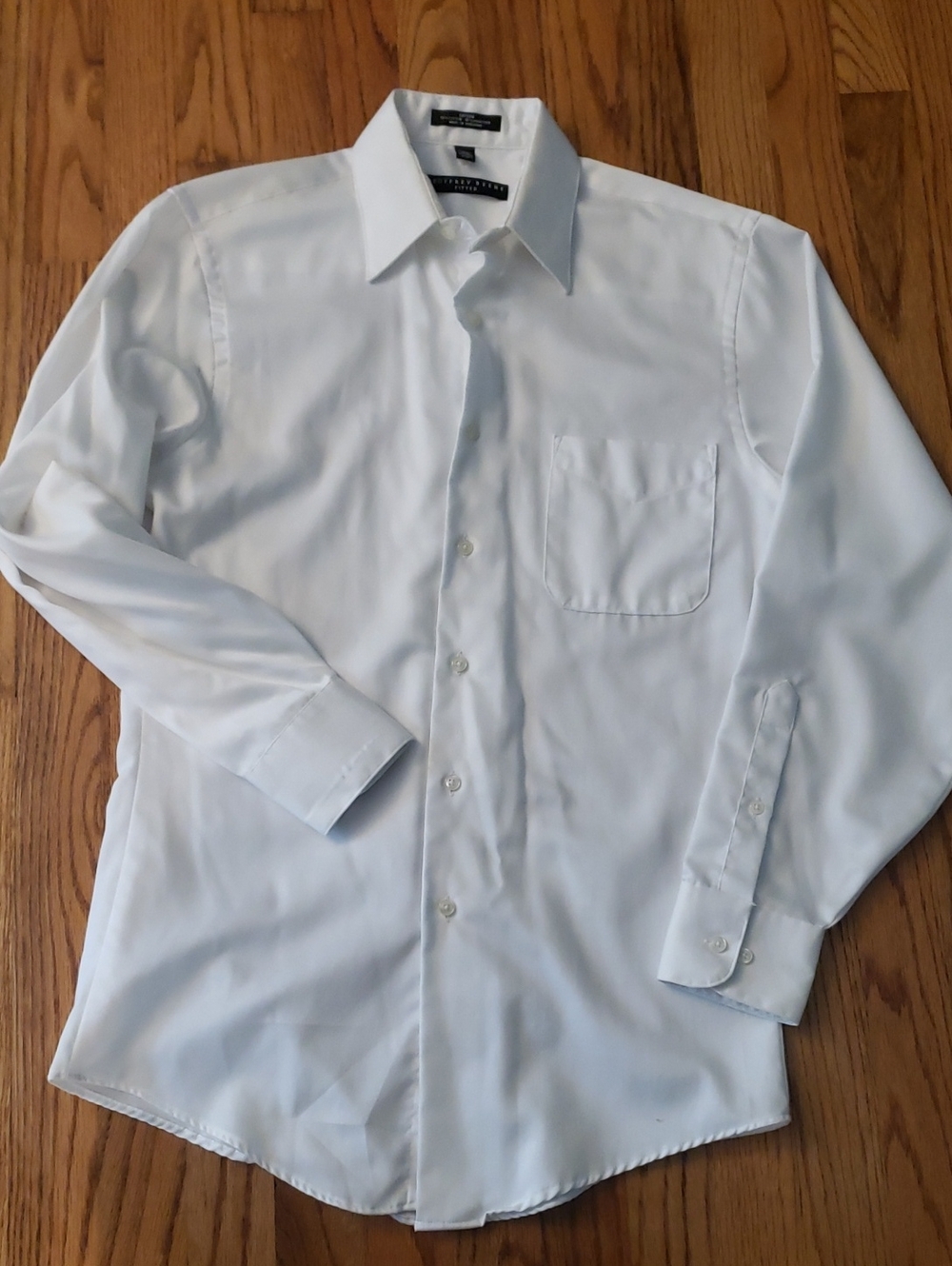 Geoffrey Beene White Dress Shirt Size: Neck 14.5